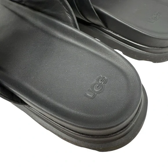 Ugg Men’s Size 13 Capitola Buckle Slides Black NWT